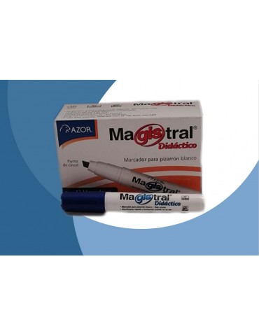 MARCADOR MAGISTRAL DIDACTICO AZUL C/12PZ 8350AZ X/12