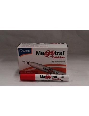 MARCADOR MAGISTRAL DIDACTICO ROJO C/12PZ 8350RO X/12
