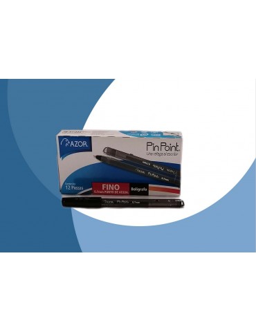 BOL. AZOR FINO 0.7MM NEGRO C/12Pz 6810       X/30
