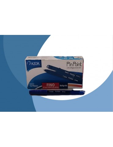 BOL. AZOR FINO 0.7MM AZUL C/12Pz 6810       X/30