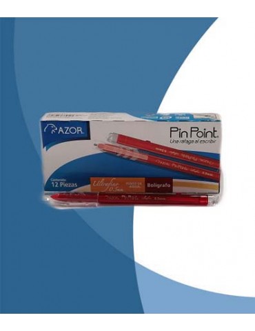BOL. AZOR ULTRAFINO 0.5MM ROJO C/12 6840        X/30