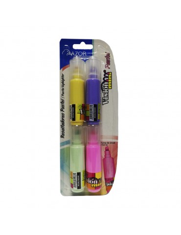 MARCATEXTO MINI VISION PASTEL C/4PZ     X/12