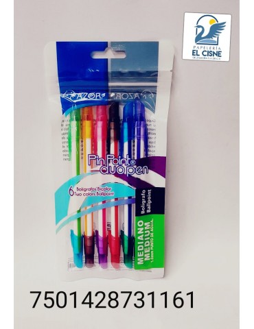 BOL. AZOR BIG POINT DUO PEN C/6Pz 6876       X/24