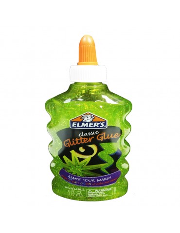 PEGAMENTO ELMERS GLITTER CLASSIC VERDE 177ML      X/18