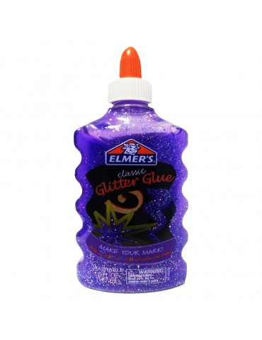 PEGAMENTO ELMERS GLITTER CLASSIC MORADO 177ML      X/18
