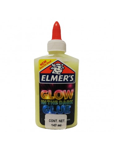 PEGAMENTO ELMERS GLOW IN DARK NATURAL 120ML      X/18