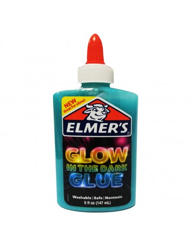 PEGAMENTO ELMERS GLOW IN DARK AZUL 120ML      X/18