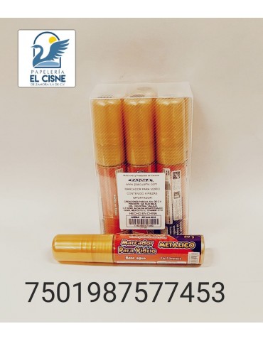 MARCADOR P/VIDRIO METALICO PASCUA DORADO     X/120