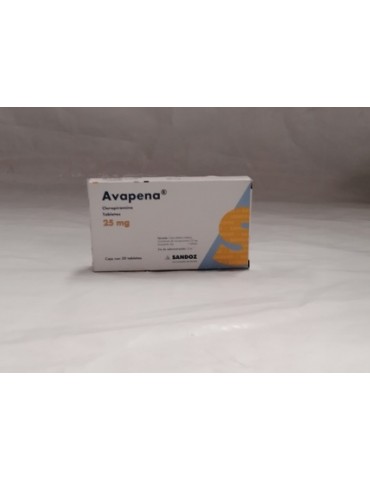 AVAPENA 25MG C/20 TABLETAS     X/65