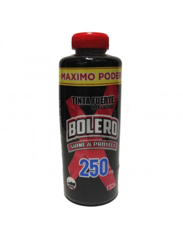 TINTA FUERTE BOLERO NEGRA 250ML       X/24