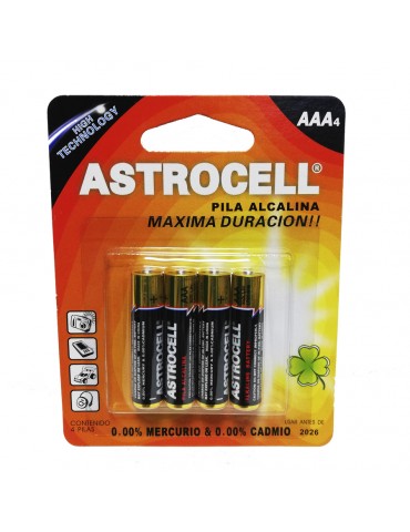 PILA ALCALINA ASTROCELL AAA C/4PZ      X/48