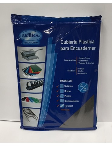 PASTA ZEBRA P/ENGARGOLAR PLATINO HUMO C/50PZ     X/20