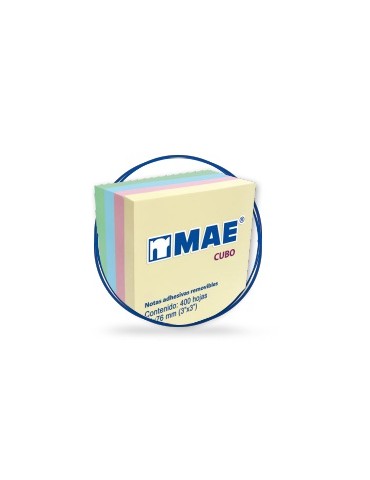 MEMOTIP MAE CUBO PASTEL 3X3 C/400 21013    X/72
