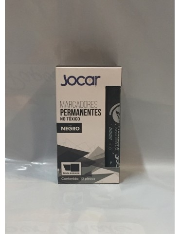 MARCADOR JOCAR PERMANENTE NEGRO C/12PZ MP12NHT      X/24