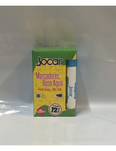 MARCADOR JOCAR AZUL CLARO C/12PZ      X/48