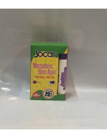 MARCADOR JOCAR MORADO C/12PZ      X/48