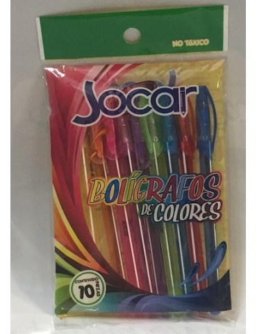 BOL. JOCAR COLORES C/10PZ  X/64 ***