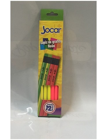 LAPIZ JOCAR GRAFITO NEON C/12PZ LNN     X/72