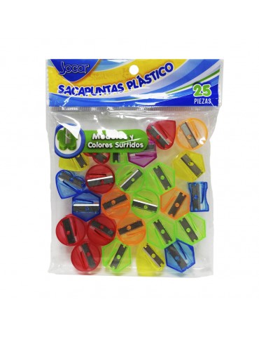 ***SACAPUNTAS JOCAR PLASTICO C/25   X/120