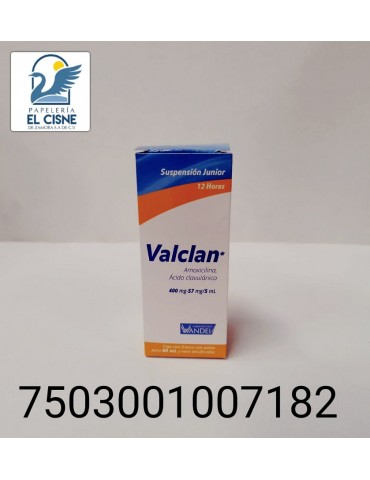 VALCLAN JUNIOR 12H SUSPENSION 400MG 5ML     X/120