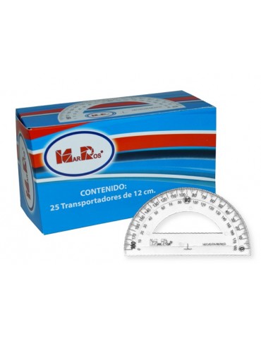 TRANSPORTADOR MAR-ROS 180GRADOS 12CM C/25PZ MR370      X/20