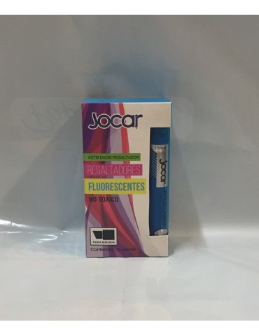 MARCATEXTO JOCAR FLUOR AZUL C/12PZ 4236      X/24
