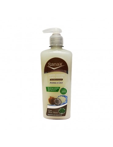 JABON LIQUIDO SANAX COCO 500ML       X/12