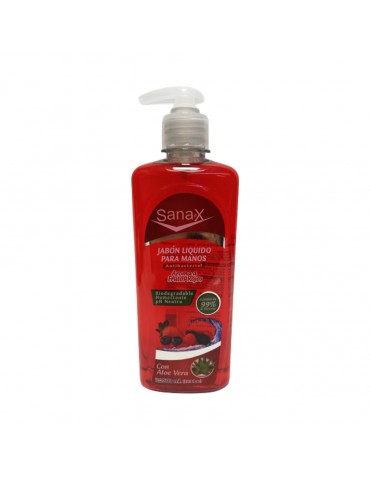 JABON LIQUIDO SANAX FRUTOS ROJOS 500ML       X/12