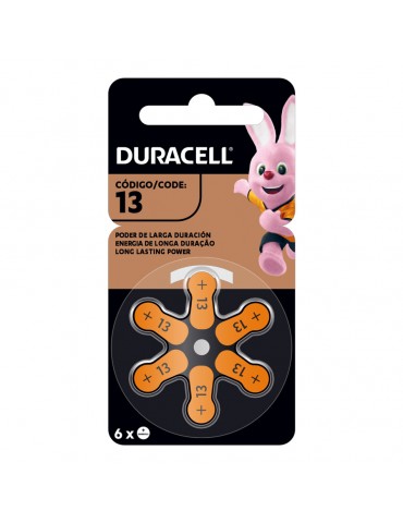 PILA DURACELL AUDITIVA 13+ BLC/6PZ      X/10