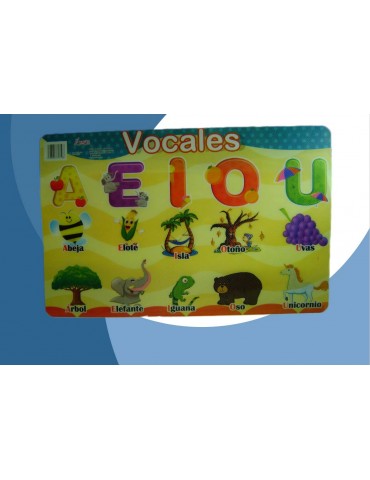 MANTEL INFANTIL DNOVAC LAS VOCALES PZA