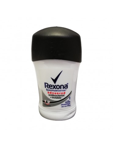 DESOD.REXONA STICK ANTIBACTERIAL INVISIBLE 45GR    X/12