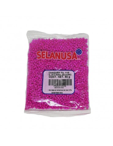 CHAQUIRA SELANUSA 11/0 ROSA MEXICANO 50GRS PZA X/20