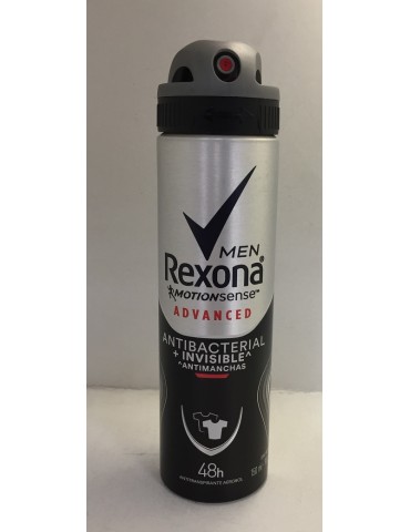 DESOD.REXONA AEROSOL ANTIBACTERIAL INVISIBLE 150ML      X/12