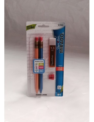 PORTAMINAS MIRADO 1.3MM HB2 BLC/2PZ    X/36