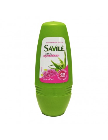 DESOD. SAVILE ROLL-ON AGUA DE ROSAS 45ML      X/12