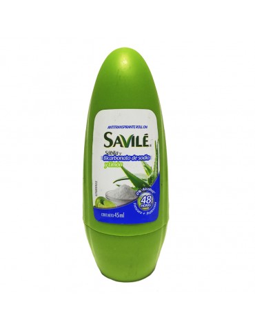 DESOD. SAVILE ROLL-ON BICARBONATO Y LIMON 45ML      X/12