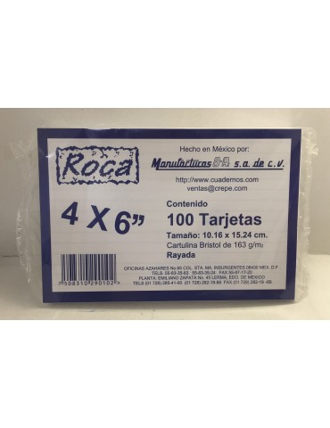 TARJETA ROCA RAYADA 4X6 7146 C/100     X/50