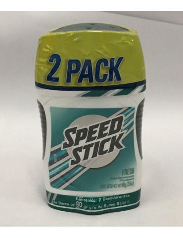 DESOD. SPEED STICK FRESH 60GRS C/2PZ     X/12