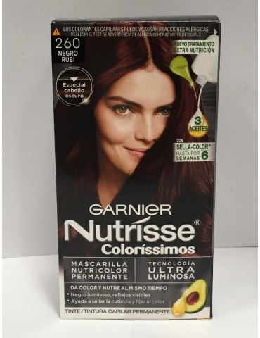 TINTE NUTRISSE  260 NEGRO RUBI     X/12