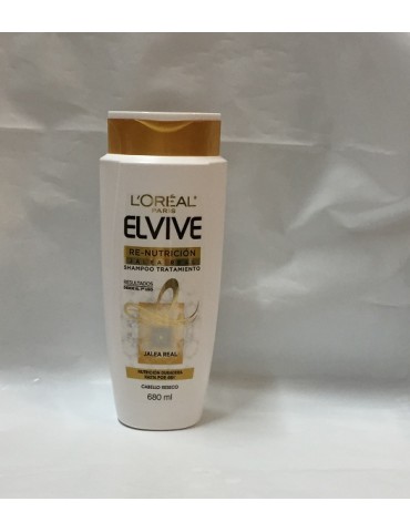 SHAMPOO ELVIVE RE-NUTRICION JALEA REAL 680ML     X/12