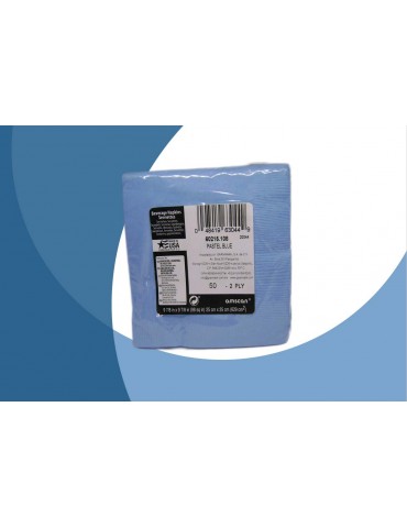SERVILLETA COCTEL AMSCAN AZUL PASTEL C/50PZ 7102