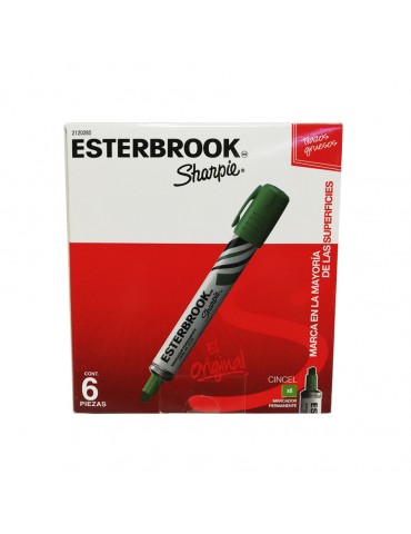 MARCADOR ESTERBROOK VERDE C/6PZ 2120285      X/12