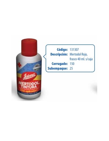 MERTODOL ROJO JALOMA 40ML S/25   X/150