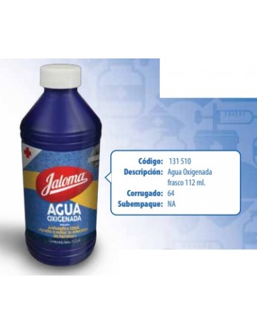 AGUA OXIGENADA JALOMA 112ML   X/64