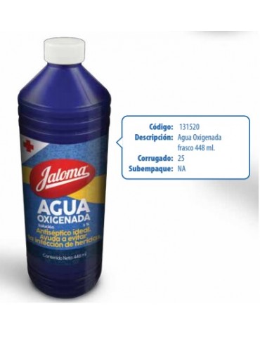 AGUA OXIGENADA JALOMA 448ML   X/25