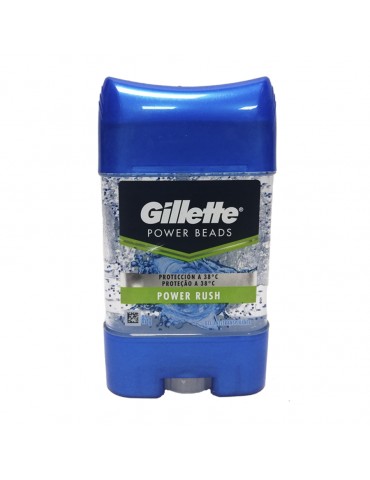 DESOD.GILLETTE GEL POWER BEADS 82GRS     X/12
