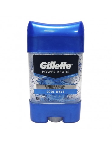 DESOD.GILLETTE GEL BEADS COOLWAVE 82GRS     X/12