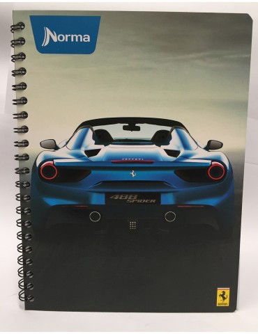 CUADERNO NORMA PROF.100HJS FERRARI RAYA 525150     X/25