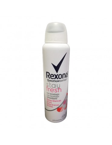 DESOD.REXONA AEROSOL FLORES BLANCAS 150ML      X/12