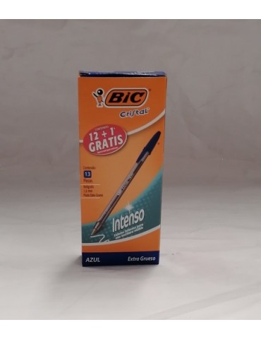 BOL. BIC CRISTAL INTENSO 1.6 AZUL C/12PZ 924470  X/18